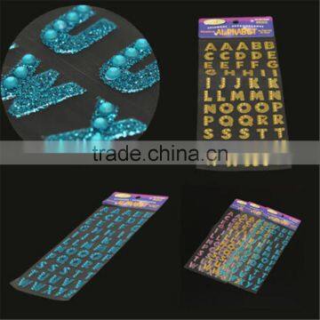 Alphabet Letter Glitter Crystal Stickers Self Adhesive DIY Decor Scrapbooking photo-5