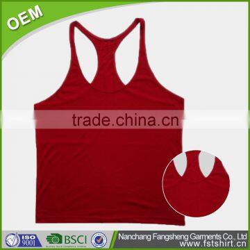 Cheap wholesale relaxed fit contrast mesh backing for ventilation fitness tank top women