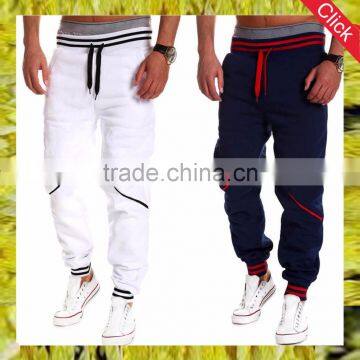 2017 New arrival wholesale men custom jogger sweatpants stylish cotton polyester jogger pants men china manufacture