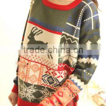 cheap western urgly reindeer snowflake girls laides xmas christmas sweaters