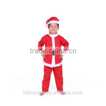 HD2005 7-11 years old Christmas santa claus clothing suit for kids