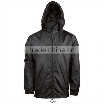 Guangzhou Custom Hooded Mens Windbreaker In Colors