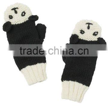 Cute Design Animal Hat Scarf Glove Set,Baby Beanie Hat With Panda Design photo-3