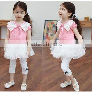 Latest designed 2014 New Children Clothing Baby Girls Dots Bow Kids Princess Dress Children Summer TUTU Dress SV000361