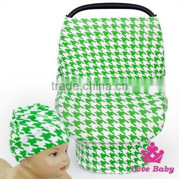 CT-85 Lovebaby St.Patricks Day Printed Cute Green Hat Baby Car Cover With Baby Fancy Hat Desugn photo-3