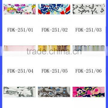 Korean Fancy OEM Service Lovely Style Knitted Pattern Printed Bow Custom Cotton Newborn Baby Headband Accessories photo-5