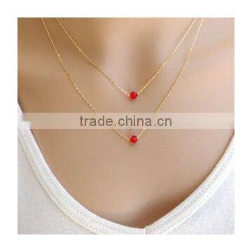 Light Weight Simple Gold Triangle Bar Pentagram Pendant Metal Infinity Women Layer in Necklace Fashion Jewelry Jewellry photo-2