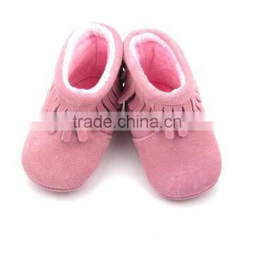 Wholesale Baby Moocsin Shoes Suede Leather Baby Girl Boots photo-2