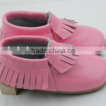 Wholesale Durable Fashion Hard Sole Toddler Baby Handmade Leather Shoes photo-3