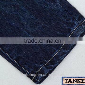 S1114K Toddler Kid Girls Children Stretchable Waistband Indigo Washed Denim Jeans photo-5