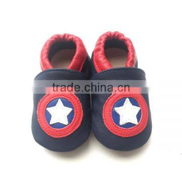 2016 Genuine Leather Baby Shoes Rubber Sole Kids Shoes for Boys and Girrls photo-4