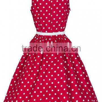 Walson C89342A New 50s Lady Polka Dot Fitted Pencil Wiggle Vintage Retro Style Rockabilly Dress photo-2