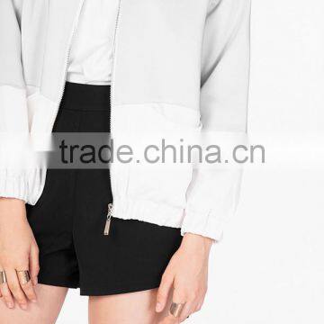 Fashion Apparel Sliver Bomer Jacket photo-4