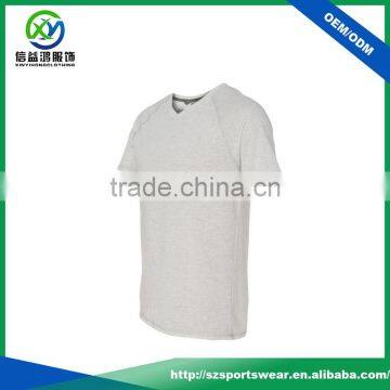 High Quality Colored Cotton With Stretchy V-neck Men's T-Shirt With Your Logo photo-2