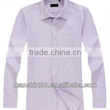 Latest Slim Fit Style 100%Cotton High Quality Peaked Collar Shirt for Men photo-2