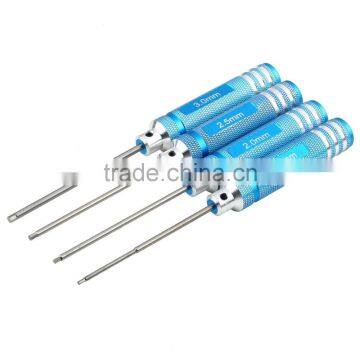 4PCS Hex Screw Driver Tool Kit For RC Helicopter Plane Transmitter Car Blue Brand New photo-2