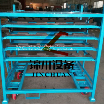 Customized Auto Parts Turnover Trolley Protection Stack Racks