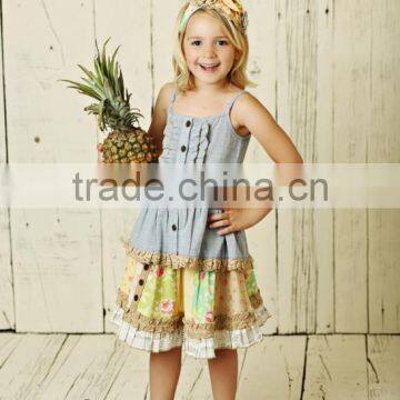 Wholesale persnickety remake summer toddler girls boutique clothing