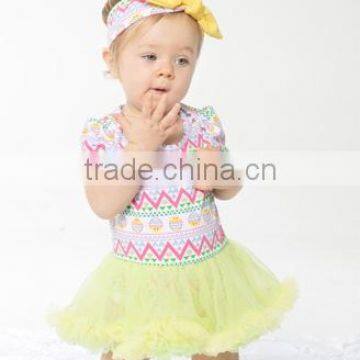 2017 new hot sell summer Easter day green suit, baby set ,high quqlity , romper with headband