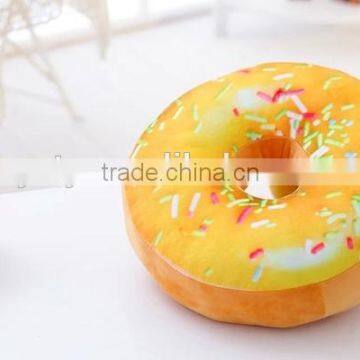 Various Types Custom Plush Stuffed Cotton Food Pillow Donut Pillows