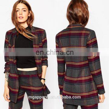 2016 New Design Skinny Relaxed Fit Woven Women Jacket Blazer