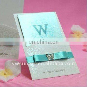 High quality popular bow bengali wedding invitation cards