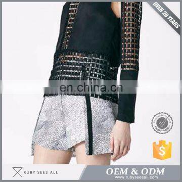 Super Floral Flowy White XO Shorts photo-2