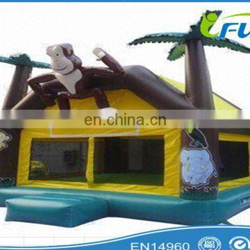 inflatable monkey bouncer for sale/new design inflatable monkey bouncer/animal inflatable monkey jumping bouncer