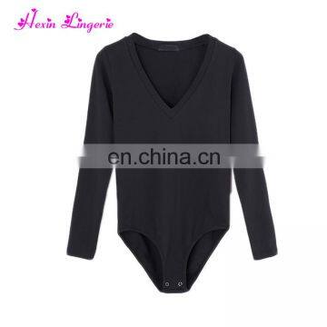 Latest popular winter black polyester bodycon women custom made rompers jumpsuits