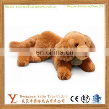 top Hign qualitty sale plush cartoon downy lifelike Golden retriever toy