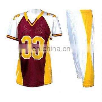 Wholesale 100% Polyester Knitted American Football Uniform