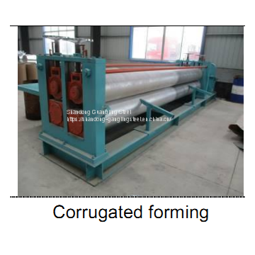 0.14mm-0.25mm thickness GI Corrugated sheet Barrel Machine