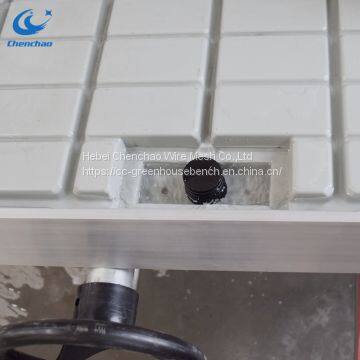 Greenhouse Flower Ebb and Flow Benches Rolling With Flood Trays