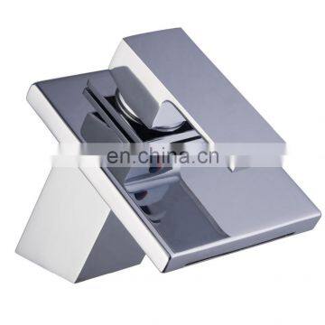 w-1008 waterfall faucet & safety mixer &luxury silver colour basin faucet