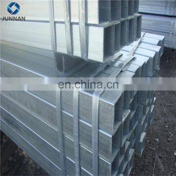 2018 hot sale Q195/Q235B China JUNNAN Erw galvanized square/rectangular steel pipe/tubes for construction