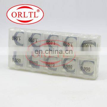 ORLTL 50 Pcs Common Rail Injector Adjustment Shims B12 Fuel Injection Washer Size 0.95mm-1.04mm For 120 Series Inyector