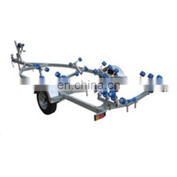 Hot Galvanized 1500 Kg Load Dual Axles Boat Trailer Winch