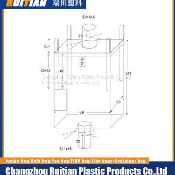 FIBC Bulk 600kg 750kg 1000kg Conductive Bag Antistatic Big Bag for Chemical Packaging photo-5