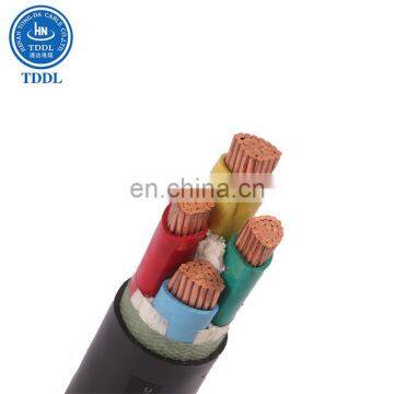 TDDL LV Power Cable  300mm2 aluminium 4 core electric underground XLPE insulate power cable