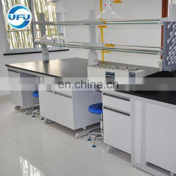 School Chemistry Laboratory workbench with chair and shelf Full Steel Instrument