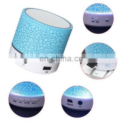 2022 Best Selling Mini Crack Speaker Colorful LED B-t Wireless Portable Speaker A9 photo-5