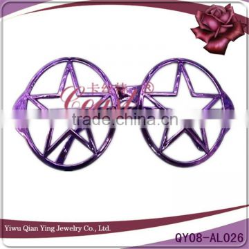 cheap purple plastic oversize star shaped party sunglasses frame