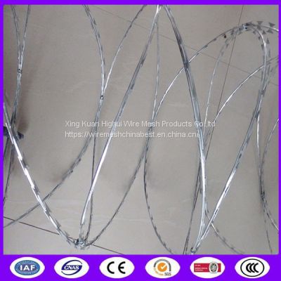 Industrial Corrosion Resistant Security Barbed Wire With Sharp Blades from china supplier