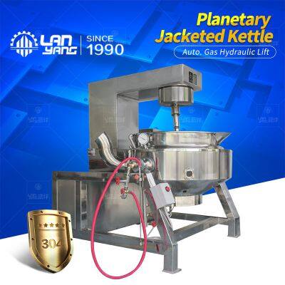 Tilting Gas Heating Jacketed Pot/Liquefied Gas Stirring Pot/Small Wok/Natural Gas Cooking Pot photo-5