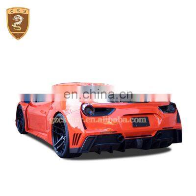 Carbon Fibeer Material Novitec Style Rear Spoiler For Ferra-ri 488 Gtb Rear Trunk Spoilers Wing
