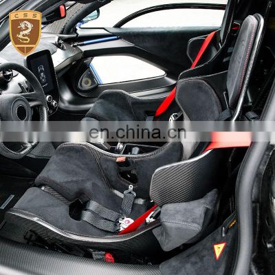 Car Accessories Inside Senna Carbon Racing Car Seat For Mclaren 570S 650S 720S P1 MP4 600LT Sports Seats