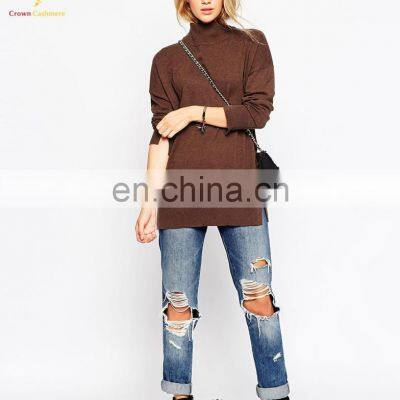 Womens Yellow Cashmere Pullover Sweater On Sale photo-4