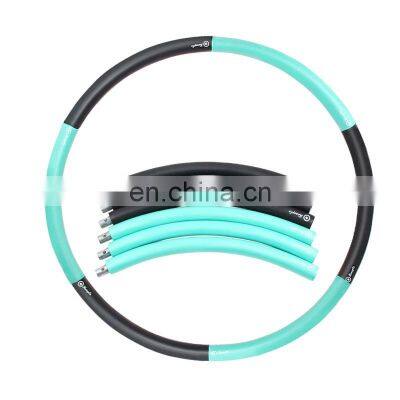 Portable Weighted Hula Loop Adjustable Stainless Steel Adult Best Hula Hoops Fitness Exercise For Gym Equipment