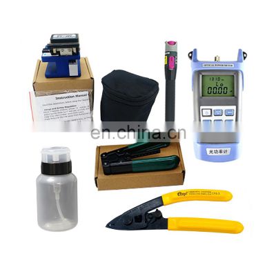 tools with vfl  and fiber optic cutting termination fiber optic tool cassette type fiber optic cleaner tools box