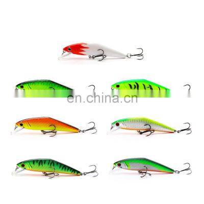 POP sale 8.5cm/13.5g 7 colors high hardness steel ball High Carbon Treble Shape Hook minnow fishing lure